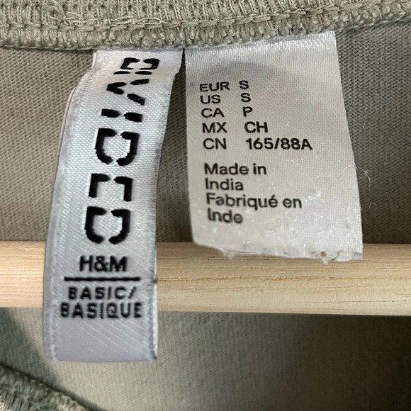 H&M Basic Women’s Olive T-Shirt Dress - Small - Picture 6 of 6
